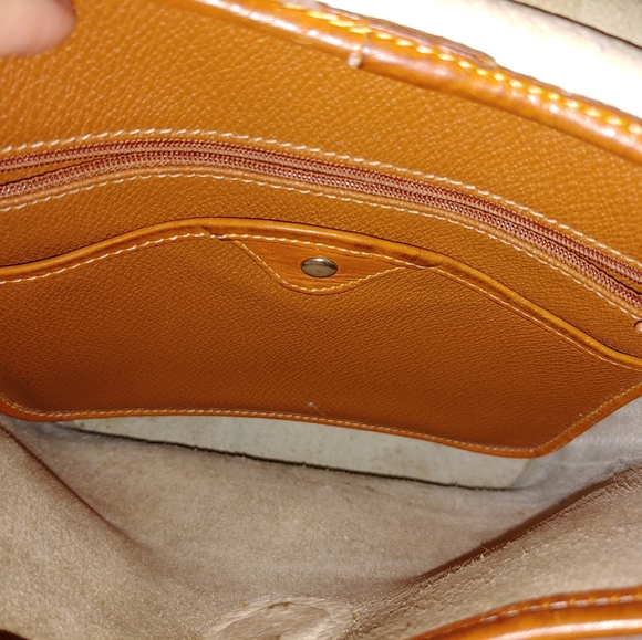 Vintage white and cognac Dooney & Bourke - Picture 2 of 8